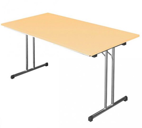 Klapptisch 140x80cm ahorn - 140x80cm,