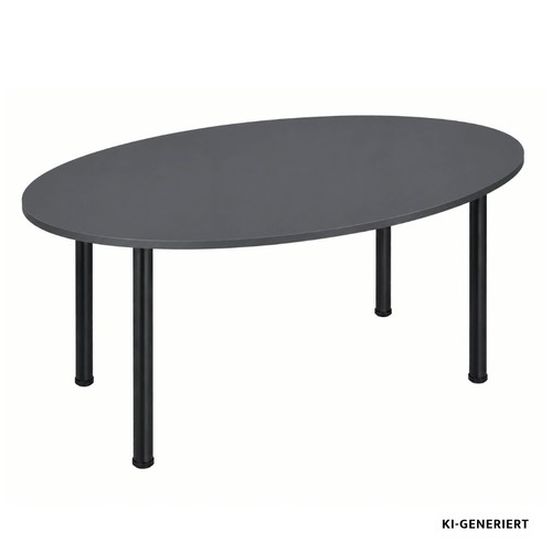 Ovaler schreibtisch - ovaler,
